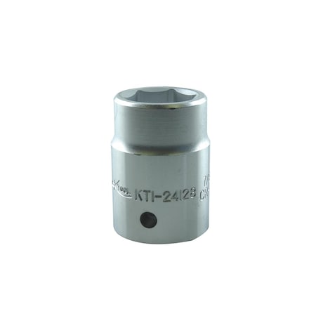 K-Tool International 3/4" Drive, 7/8" SAE Socket, 6 Points, Standard 6Pt, Chrome 3/4"Dr, 7/8 KTI-24128